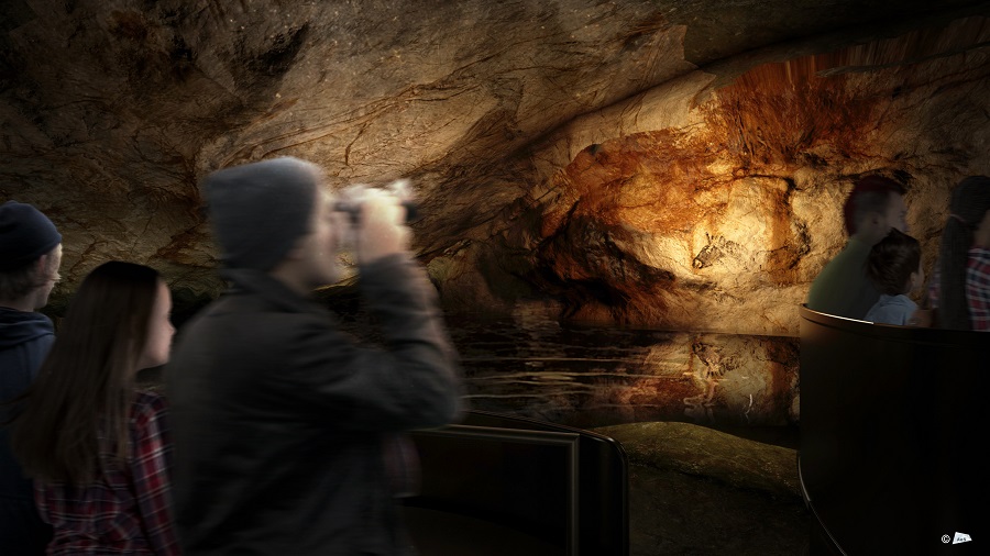 La réplique de la grotte plonge le grand public dans une expérience au plus près de son modèle original. ©Kleber Rossillon